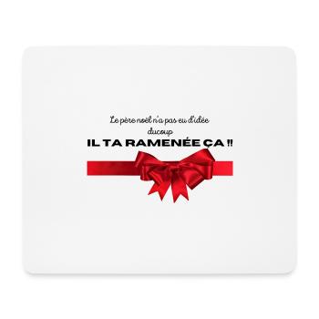 Cadeau de noël - Tapis de souris (format paysage) - blanc - Devant
