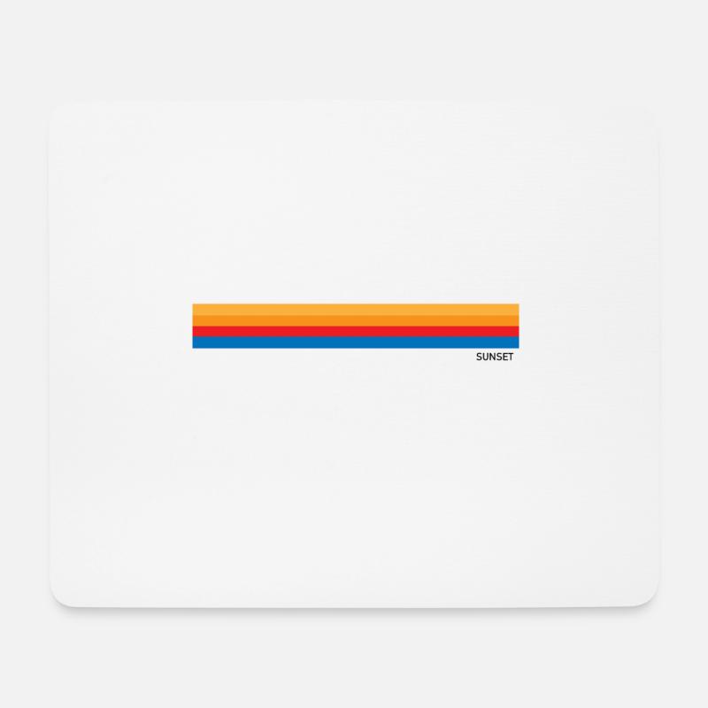 Sunset - Mousepad (Querformat) - Weiß