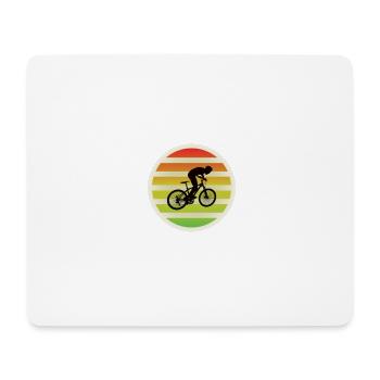 Rainbow Bike - Mouse Pad (horizontal) - white - Front