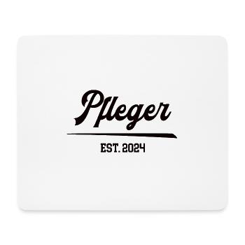 Pfleger seit 2024 Pflege Pflegekraft Krankenpflege - Mousepad (Querformat) - Weiß - Vorne