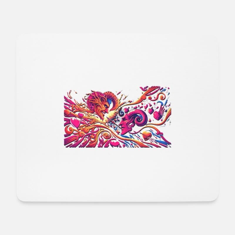 Valentinstag - Mousepad (Querformat) - Weiß