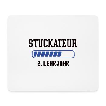 Ausbildung Stuckateur 2. Lehrjahr Stukkateur Lehre - Mousepad (Querformat) - Weiß - Vorne