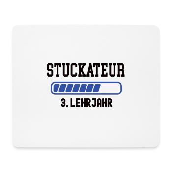 Ausbildung Stuckateur 3. Lehrjahr Stukkateur Lehre - Mousepad (Querformat) - Weiß - Vorne