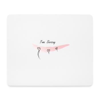 sorry - Mousepad (Querformat) - Weiß - Vorne
