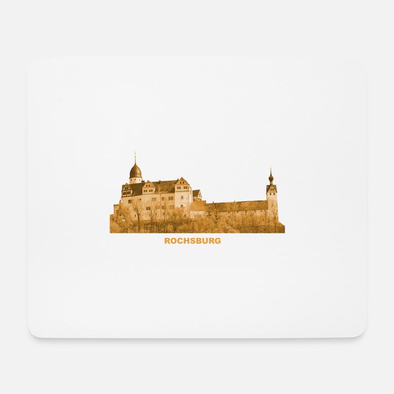 Rochsburg Lunzenau Schloss Burg Sachsen - Mousepad (Querformat) - Weiß