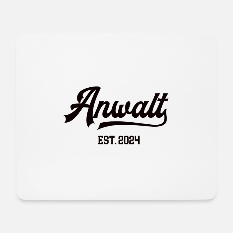 Anwalt 2024 Rechtsanwalt Staatsanwalt Jura Jurist - Mousepad (Querformat) - Weiß
