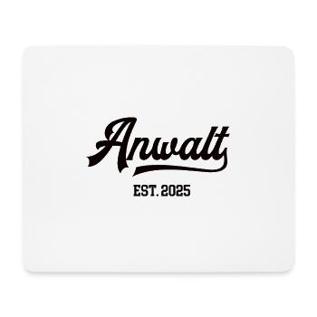 Anwalt Seit 2025 Jurist Jura Studium Anwälte - Mousepad (Querformat) - Weiß - Vorne