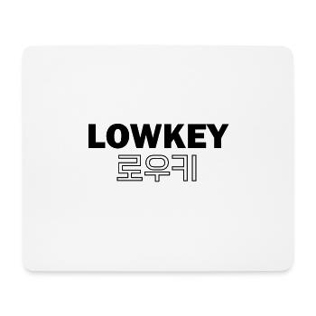 LOWKEY Korea - Mousepad (Querformat) - Weiß - Vorne