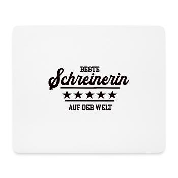 Beste Schreinerin Tischlerin Chefin Schreiner Frau - Mousepad (Querformat) - Weiß - Vorne