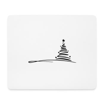 Christmas - tree drawing - Mouse Pad (horizontal) - white - Front