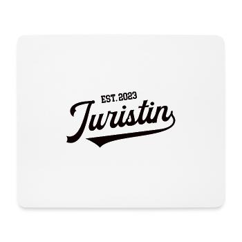 Juristin 2023 Jurastudium Jurastudentin Abschluss - Mousepad (Querformat) - Weiß - Vorne