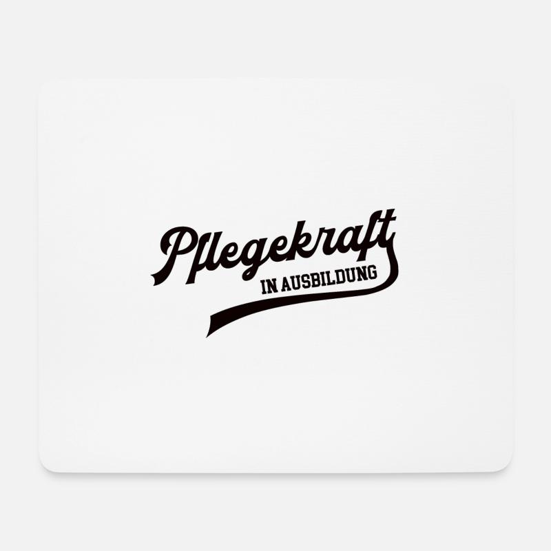 Pflegekraft in Ausbildung Pflegerausbildung Pflege - Mousepad (Querformat) - Weiß