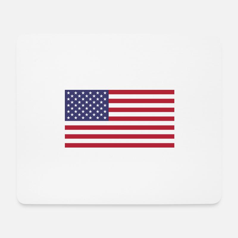 Flag-Kollektion - the United States - Mousepad (Querformat) - Weiß