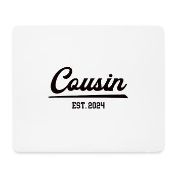 Cousin 2024 Cousins Baby Schwangerschaft Verkünden - Mousepad (Querformat) - Weiß - Vorne