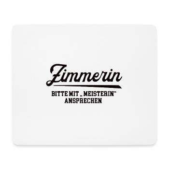 Zimmerin Meister Prüfung Bestanden Zimmermann Frau - Mousepad (Querformat) - Weiß - Vorne