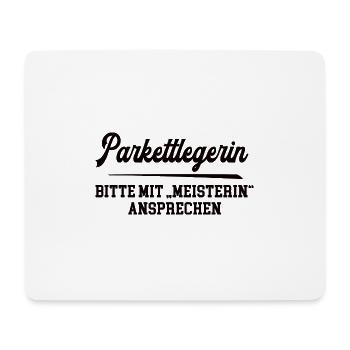 Parkettlegerin Meister Prüfung Bestanden Bodenlege - Mousepad (Querformat) - Weiß - Vorne