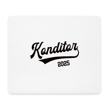 Konditor 2025 Beruf Konditorei Lehre Bäckerei - Mousepad (Querformat) - Weiß - Vorne