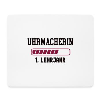 Ausbildung Uhrmacherin 1. Lehrjahr Uhrmacher Lehre - Mousepad (Querformat) - Weiß - Vorne