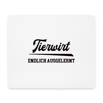 Tierwirt Endlich Ausgelernt Ausbildung Ende Lehre - Mousepad (Querformat) - Weiß - Vorne