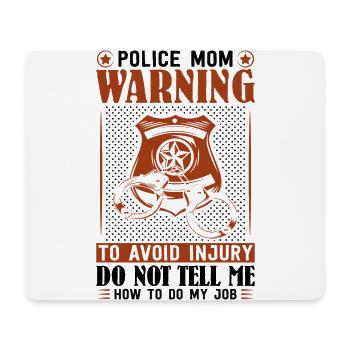 Polizei Polizist Polizeibeamte - Mousepad (Querformat) - Weiß - Vorne