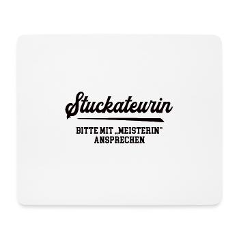 Stuckateurin Meisterin Stuckateurmeisterin - Mousepad (Querformat) - Weiß - Vorne