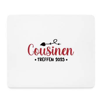 Cousinen Treffen 2023 Familientreffen Cousine - Mousepad (Querformat) - Weiß - Vorne