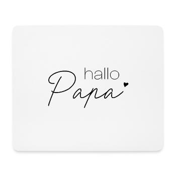 Bonjour papa - Tapis de souris (format paysage) - blanc - Devant
