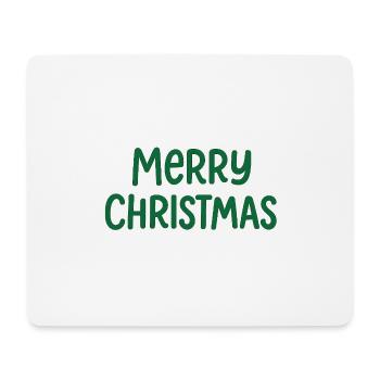 Merry Christmas Weihnachten - Mousepad (Querformat) - Weiß - Vorne