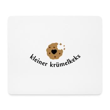 Keks mit Herz - Mousepad (Querformat) - Weiß - Vorne