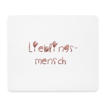 Lieblingsmensch - Mousepad (Querformat) - Weiß - Vorne