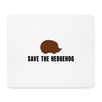 Rettet Den Igel Tierschutz Stacheltier Igelmotiv - Mousepad (Querformat) - Weiß - Vorne