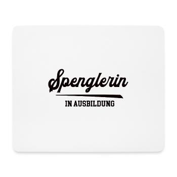 Spenglerin in Ausbildung Spenglerausbildung Bau - Mousepad (Querformat) - Weiß - Vorne