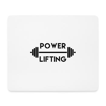 Weight Lifting, Power Lifting, Weight Training - Mouse Pad (horizontal) - white - Front
