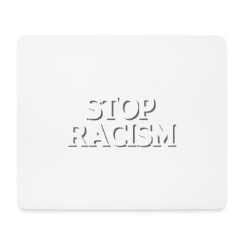 Stop au racisme blanc - Tapis de souris (format paysage) - blanc - Devant