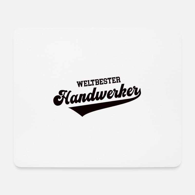 Weltbester Handwerker Bester Handwerk Meister - Mousepad (Querformat) - Weiß