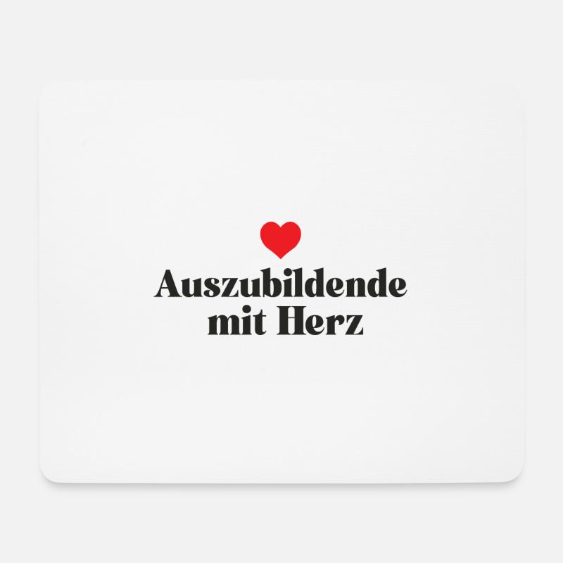 Auszubildende mit Herz Danke Azubi Lehrling Beste - Mousepad (Querformat) - Weiß