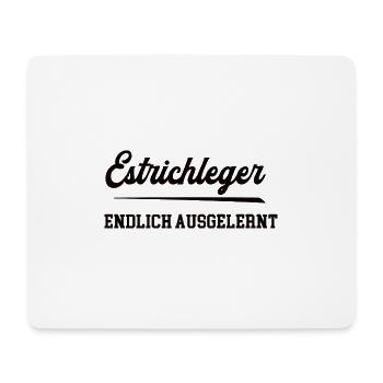 Estrichleger Ausbildung Bestanden Azubi Bodenleger - Mousepad (Querformat) - Weiß - Vorne
