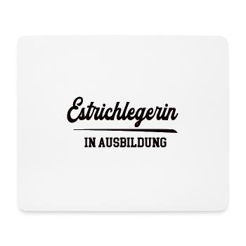 Estrichlegerin in Ausbildung Lehre Beruf Azubi - Mousepad (Querformat) - Weiß - Vorne
