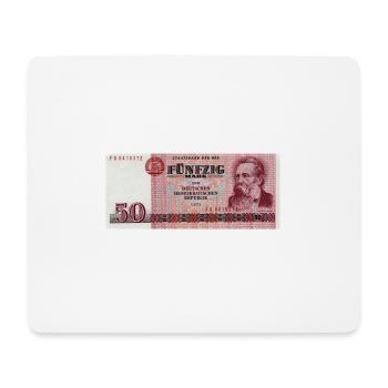 50 Markschein de la RDA - Tapis de souris (format paysage) - blanc - Devant