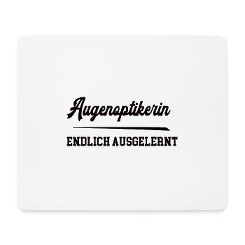 Augenoptikerin Ausbildung Bestanden Azubi Optiker - Mousepad (Querformat) - Weiß - Vorne