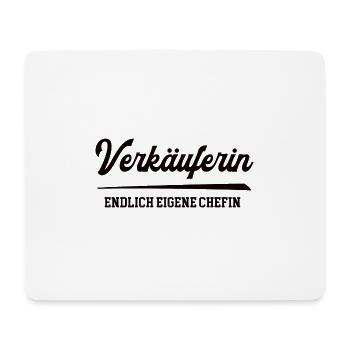Verkäuferin Chefin Selbstständigkeit Firma Gründen - Mousepad (Querformat) - Weiß - Vorne