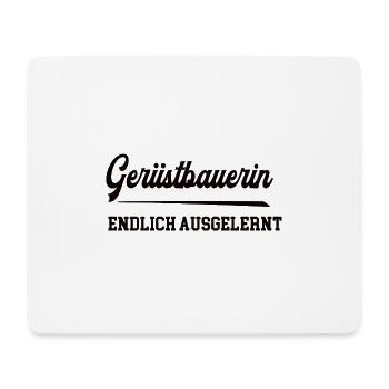 Gerüstbauerin Ausbildung Bestanden Azubi Gerüstbau - Mousepad (Querformat) - Weiß - Vorne