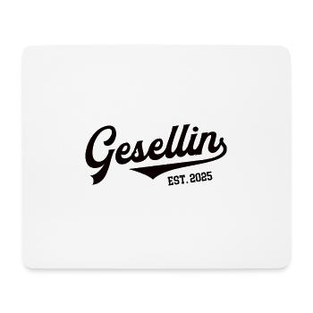 Gesellin 2025 Gesellenprüfung Ausbildung Geselle - Mousepad (Querformat) - Weiß - Vorne