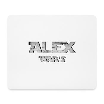 Alex Wars Geschenk Geschenkidee Alexander - Mousepad (Querformat) - Weiß - Vorne