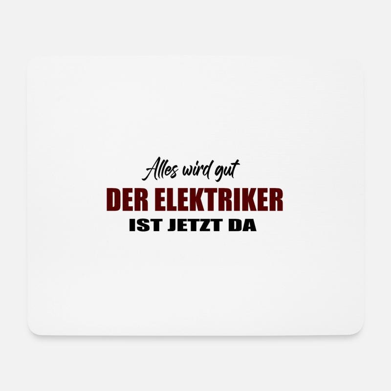 Elektriker - Mousepad (Querformat) - Weiß