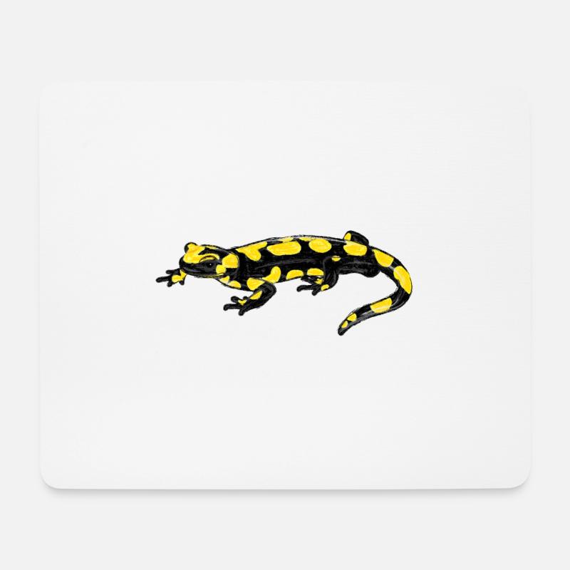 Salamandre tachetée I - Tapis de souris (format paysage) - blanc