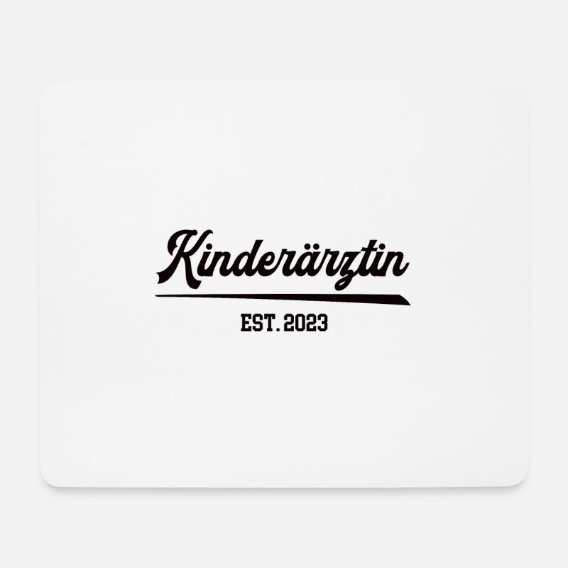 2023 Kinderärztin Ärztin Pädiatrie Kinderaerztin - Mousepad (Querformat) - Weiß