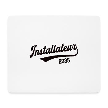 Installateur 2025 Beruf Anlagemechaniker Klempner - Mousepad (Querformat) - Weiß - Vorne