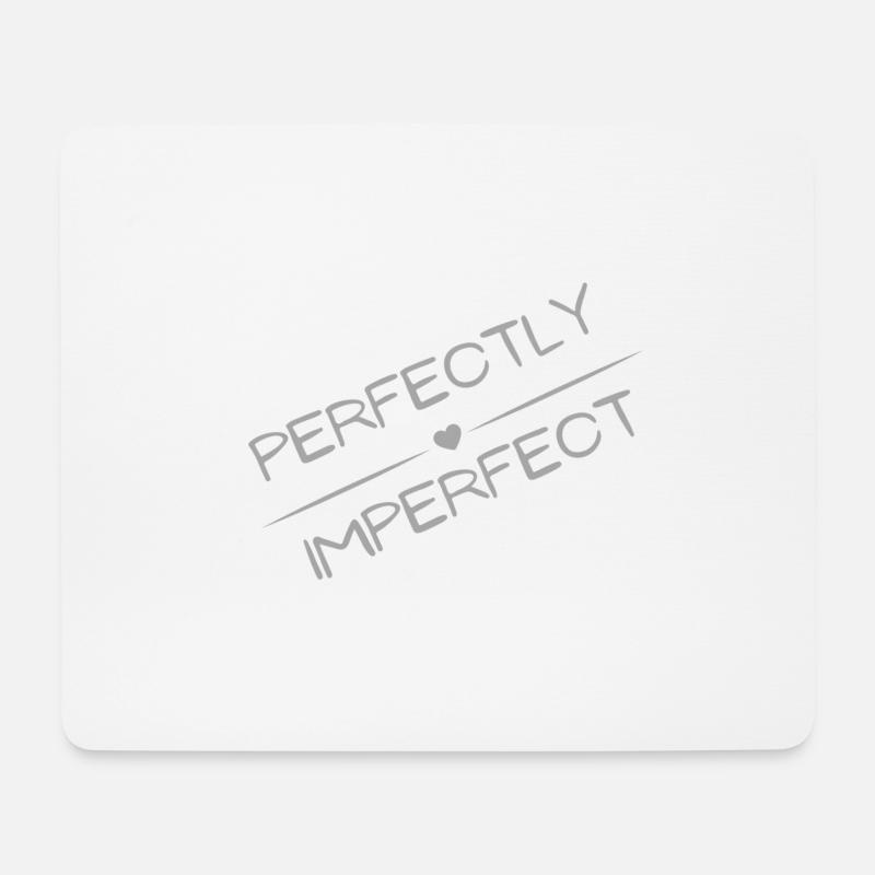 Perfekt Unperfekt 2 - Mousepad (Querformat) - Weiß