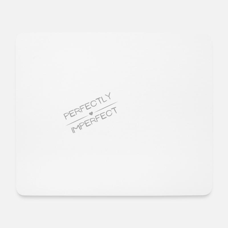 Perfekt Unperfekt 2 - Mousepad (Querformat) - Weiß